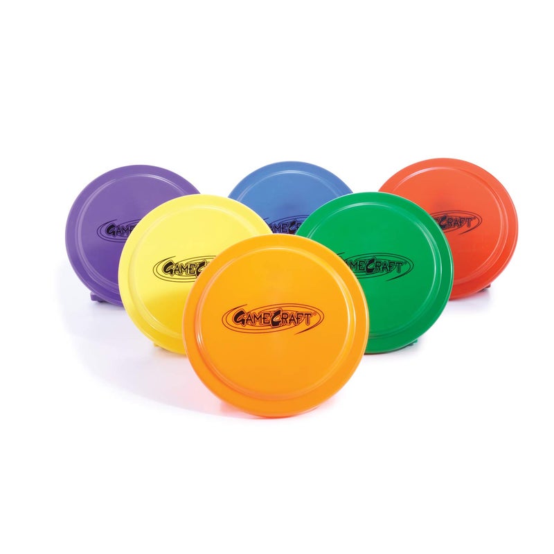 Gamecraft 9"" Plastic Flying Discs (Set of 6), Multi - Image 1